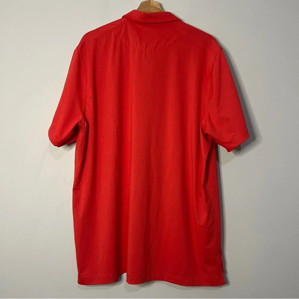 Nike DriFit Red Cross Golf Clubs Performance Polo XL